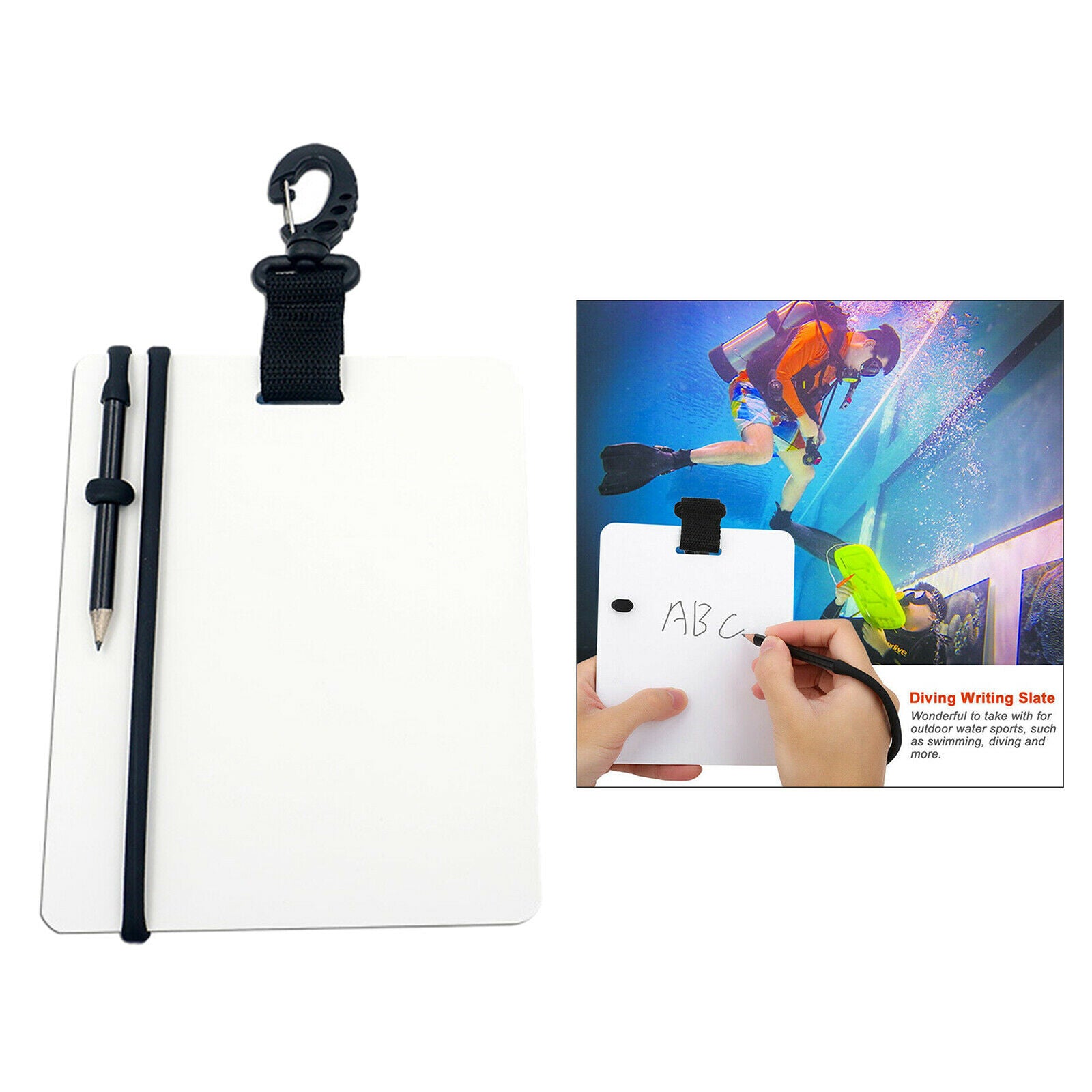 Underwater Writing Slates Board Wordpad for Water Sports Diving Equipment