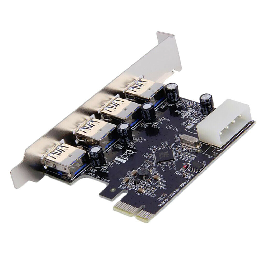 4 Port PCI-e to USB 3.0 HUB PCI Express Expansion Card Adapter 5 Gbps Speed