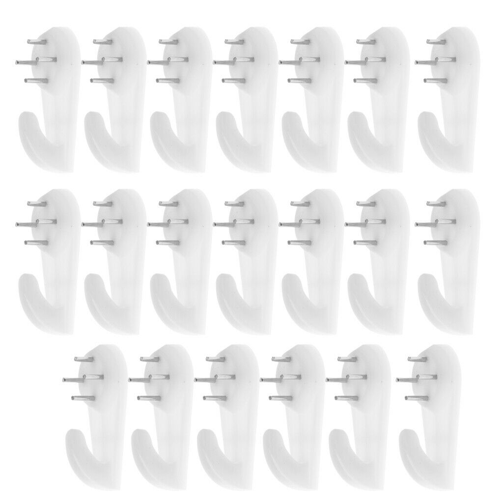 40Pcs M L Hardwall Picture Frame Mirror Clock Hanger Hanging Hooks Fastener
