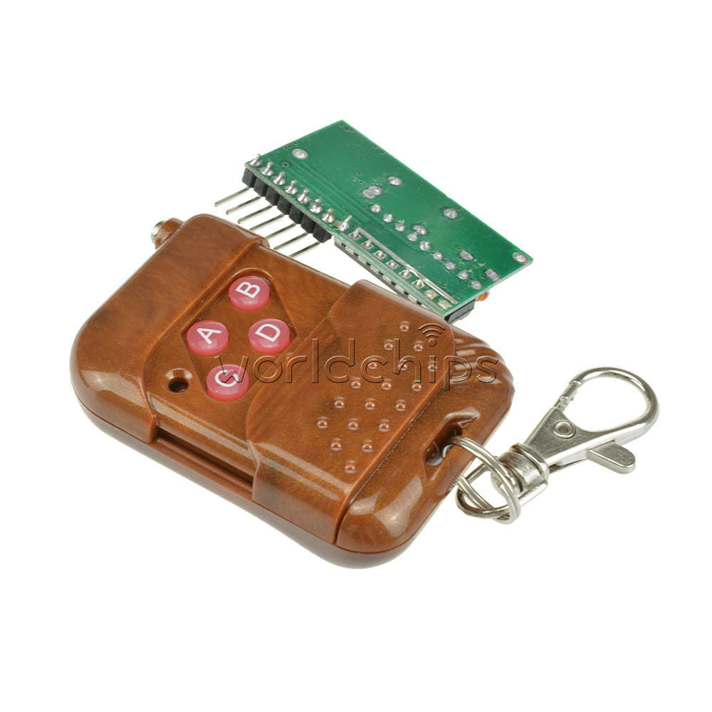 4 channel IC2262/2272 wireless remote control kits 4 key wireless remote 433MHZ