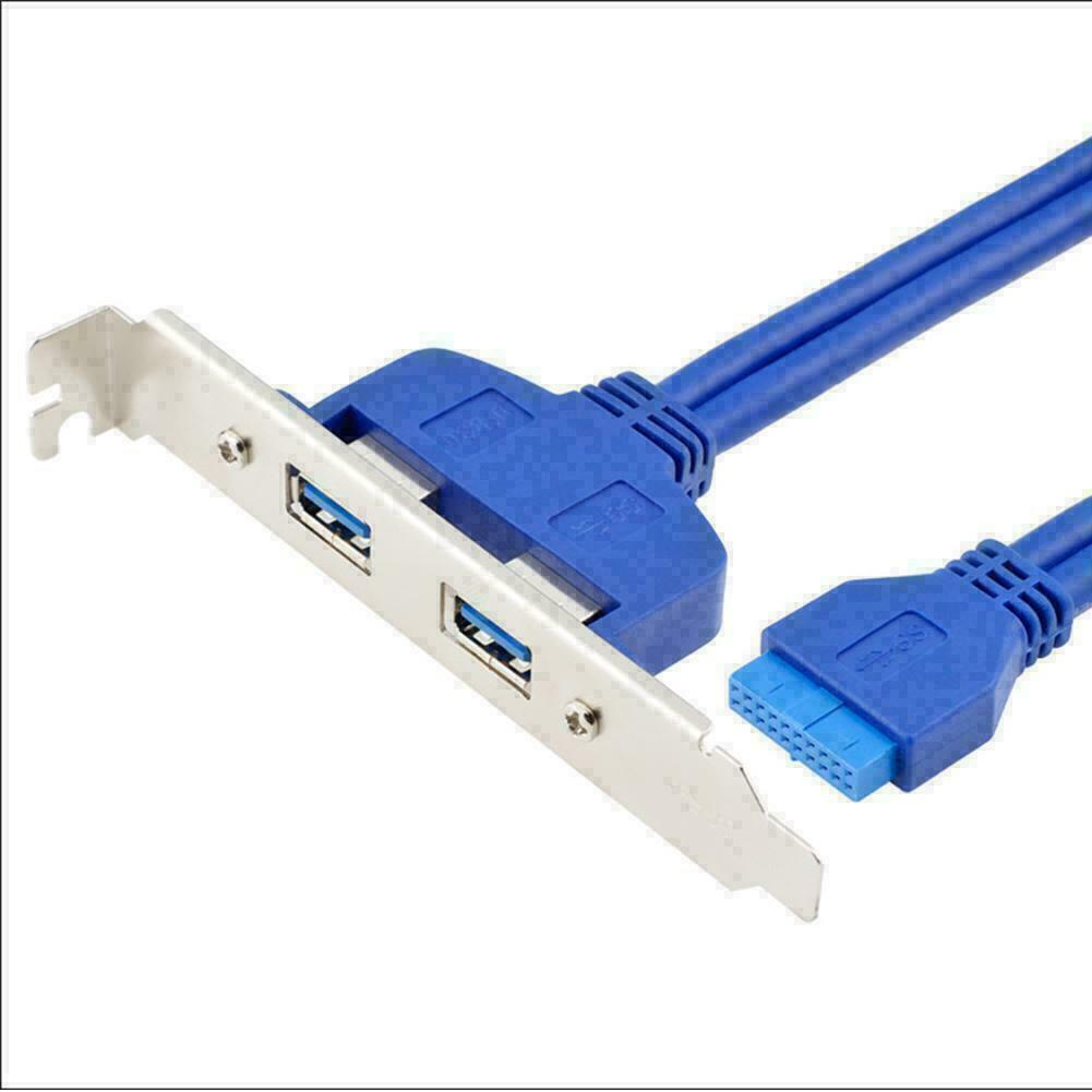 USB 3.0 Back Panel Expansion Bracket to 20-Pin Header T1Y5 Motherboard Sale U1P4