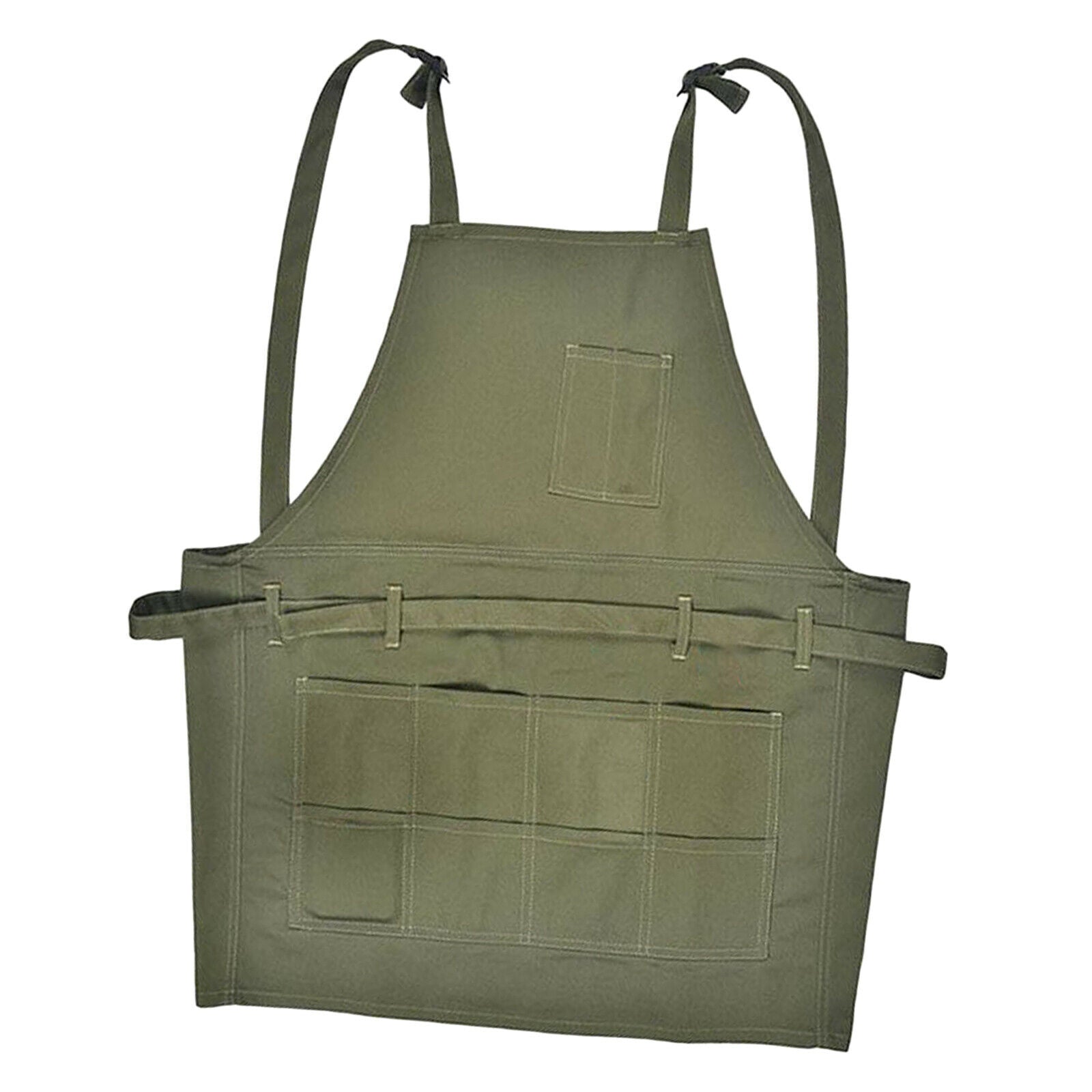 Canvas Bib Apron with Strap for Crafting Artist Teacher Chef Cook Painter