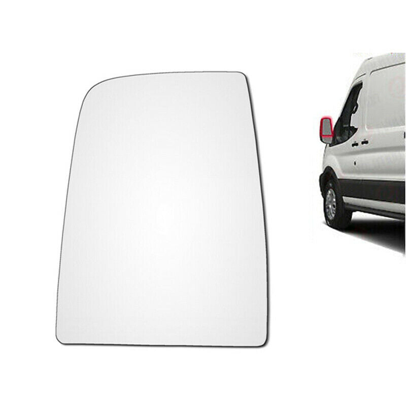 1x For Ford Transit MK8 2014-20 Left Side Mirror Glass Heated with Backing Plate