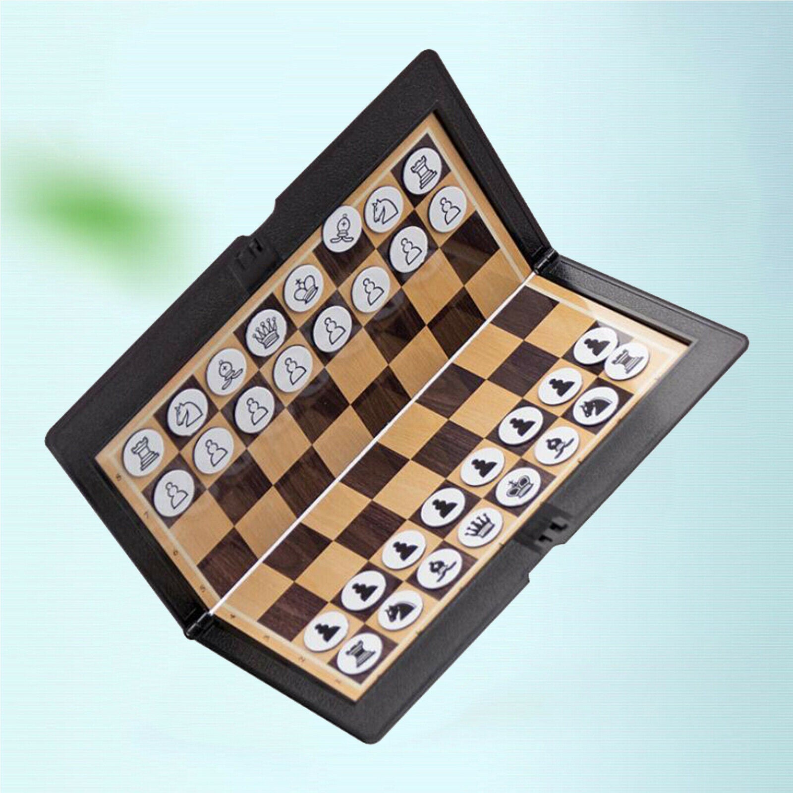 Foldable Mini Magnetic Tournament Chess Set Portable Wallet Pocket Chess Game