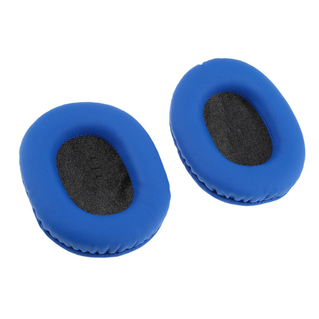 2x Replacement Ear Pads Cushions For ATH M50 M50S Headphone blue