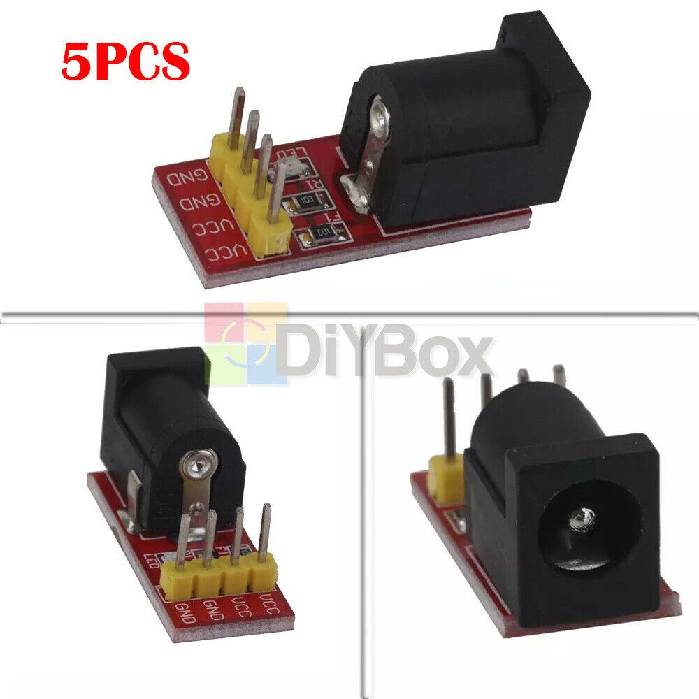 [5PCS] 5.5mmx 2.1mm DC Jack Socket Power Supply Module 5.5x 2.1mm For Arduino