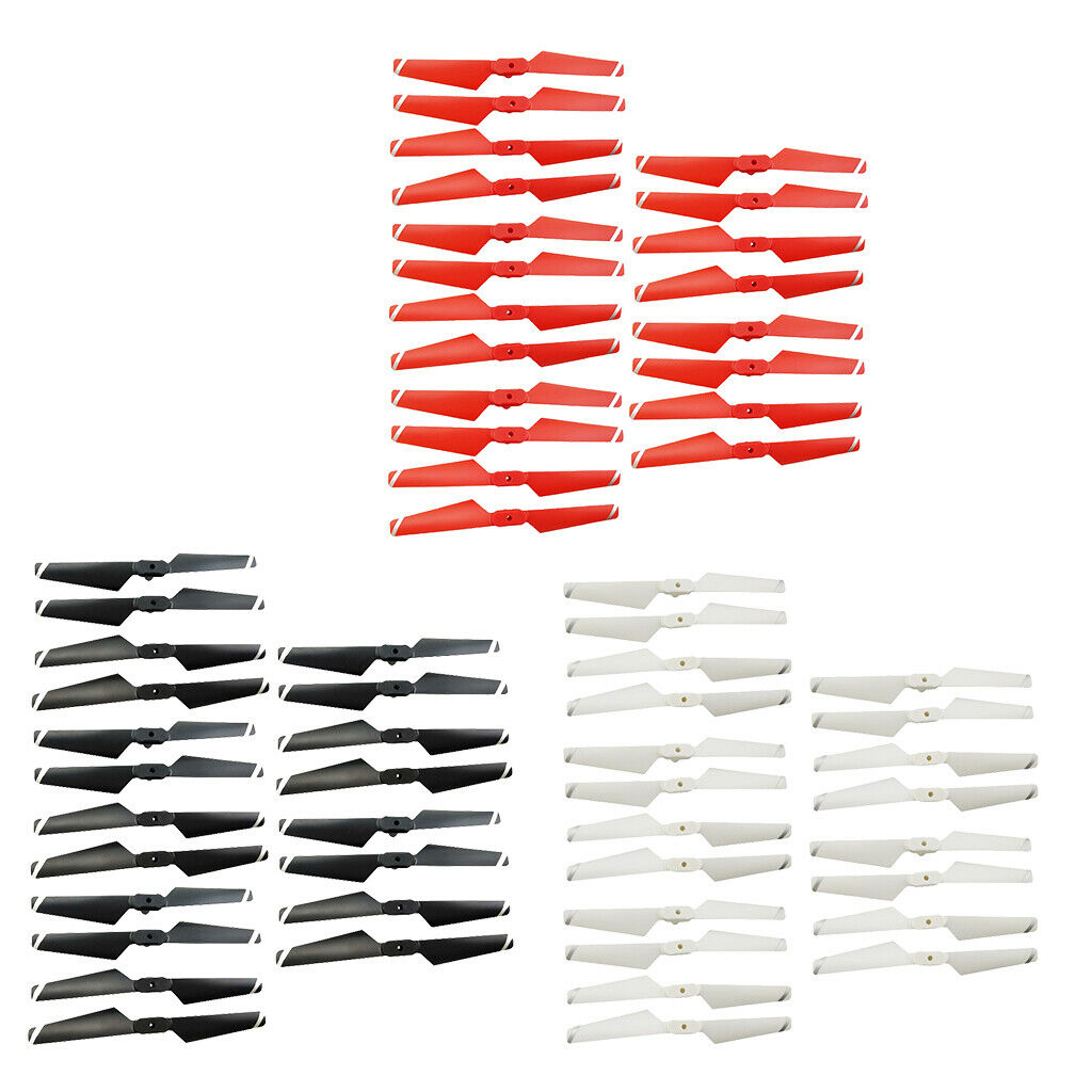 20Pcs Folding Propellers for SYMA X5C X5SC X5SW X5HC X5HW X5UC X5UW Black