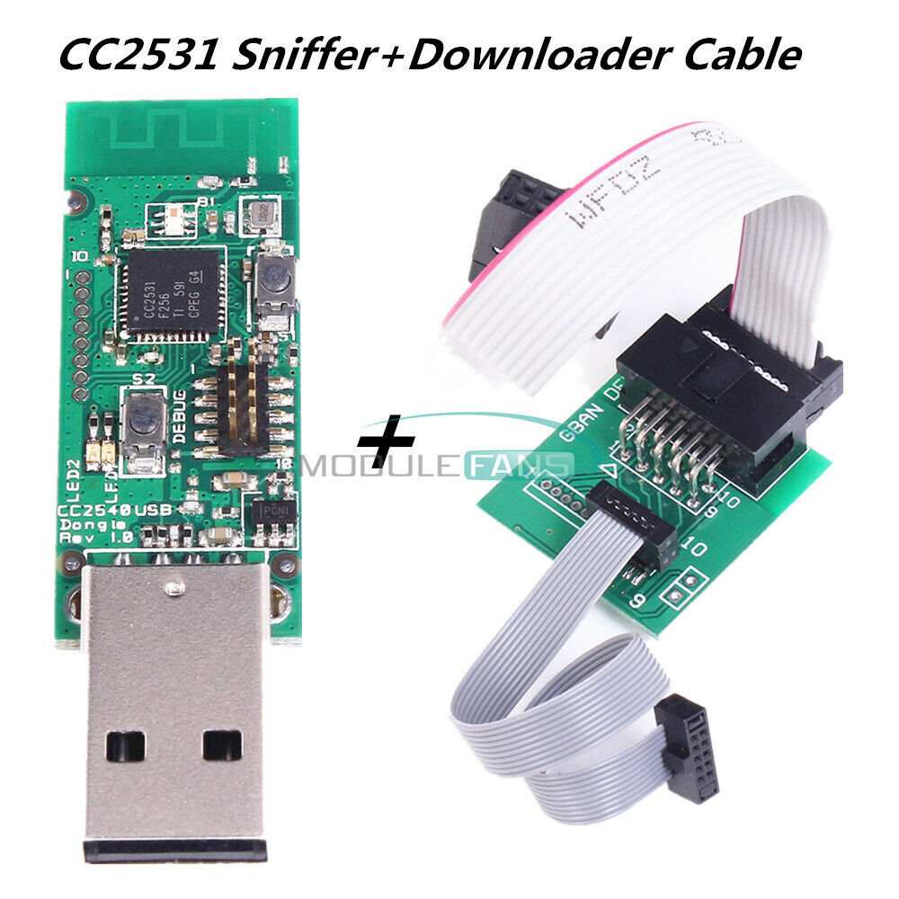 Bluetooth 4.0 CC2531 Sniffer Protocol Board USB Interface +Downloader for Zigbee