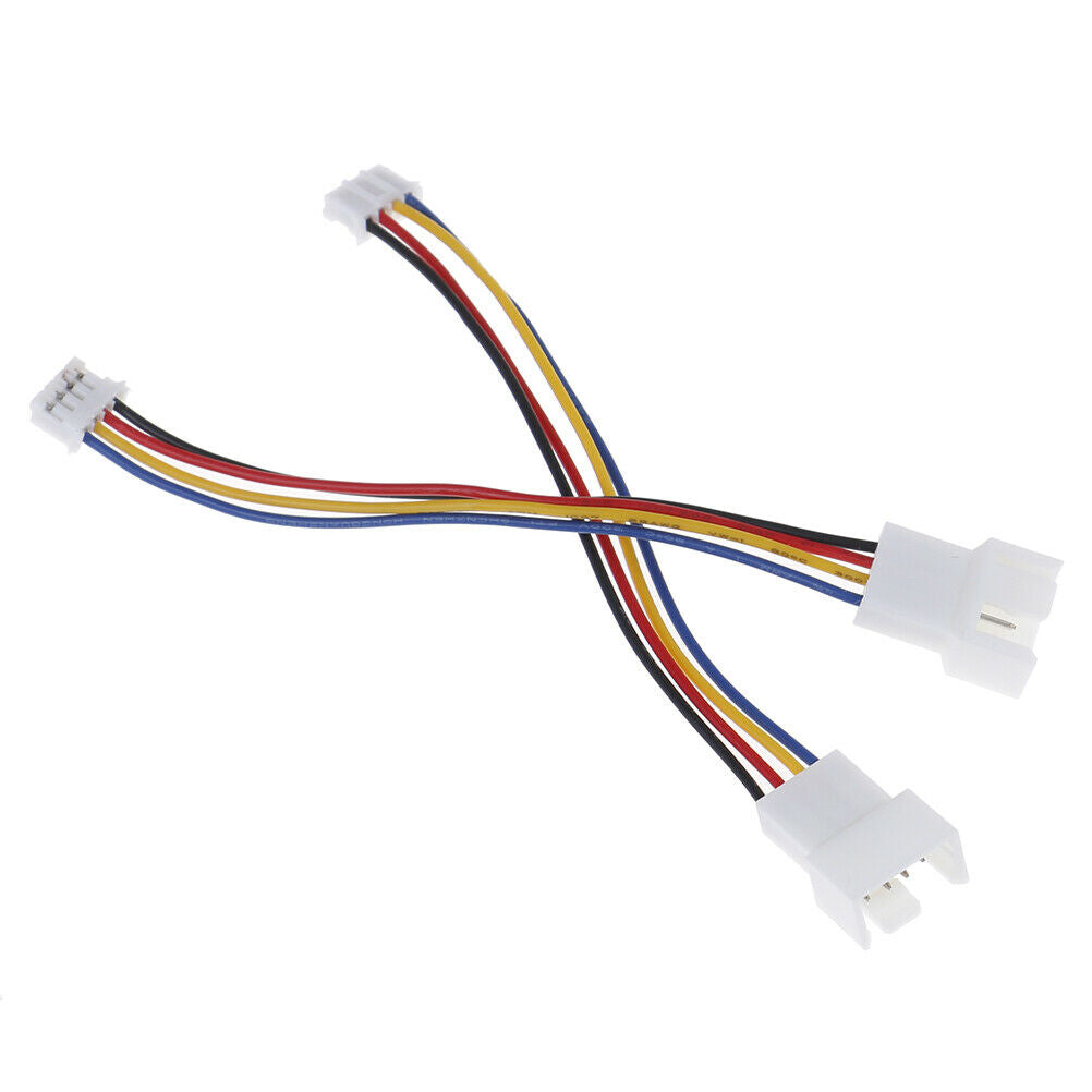 2Pcs Universal small 4 Pin to 3pin 4pin fan PWM connector extension cabl.l8