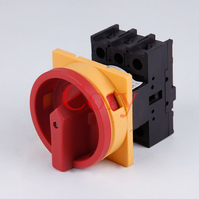 1pcs Cam Combination Changeover Switch 2 positions (ON-OFF) Locking AC 380V 25A