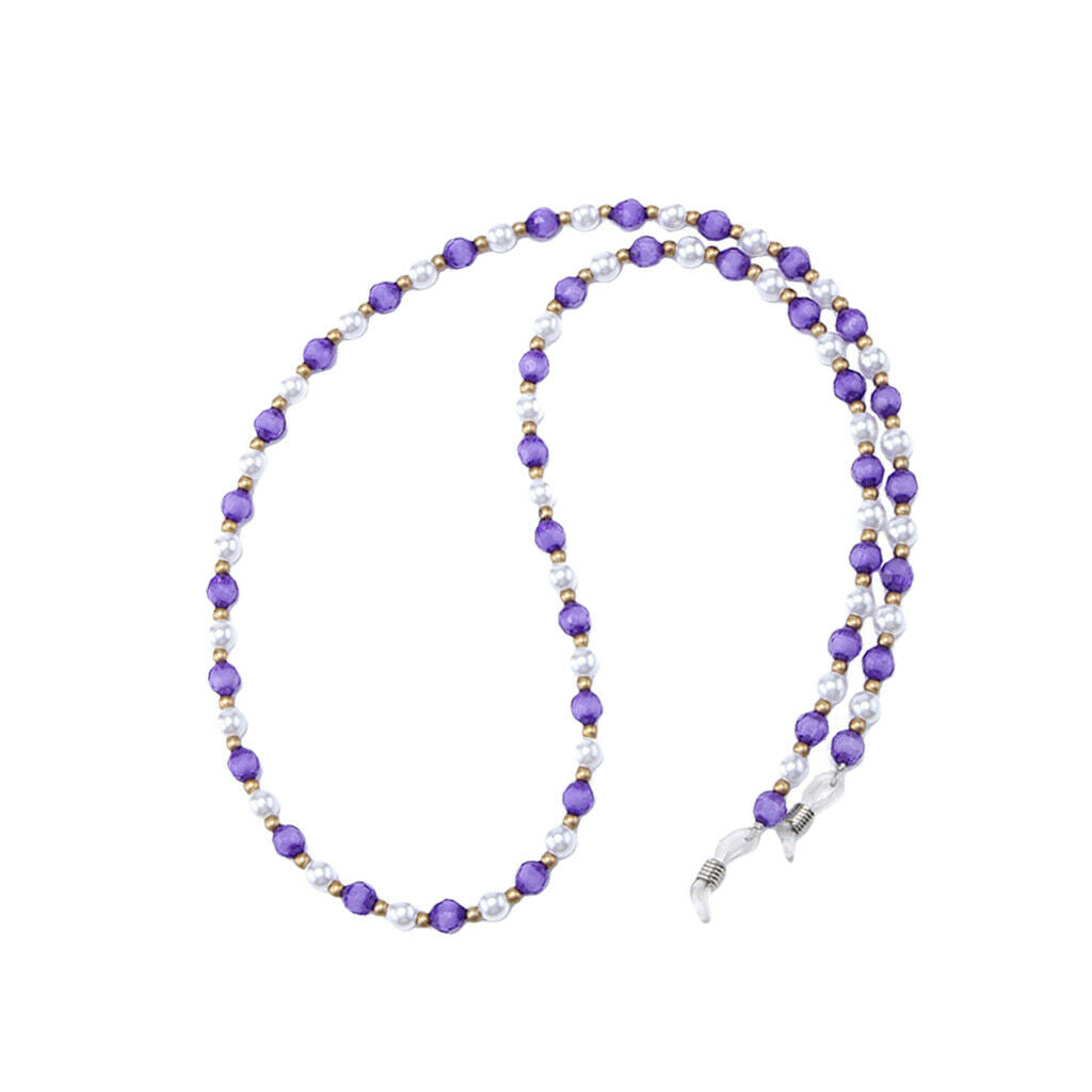 2pcs Eyeglasses Necklace Reading Glasses Spectacles Eyewear Beaded