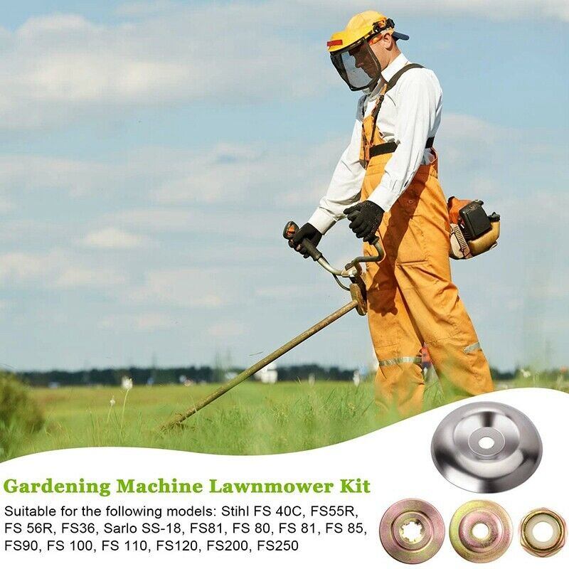 8 Pieces Weed Lawnmower Blade Adapter Kit Weed Grass Blade Adapter Include ThrY5