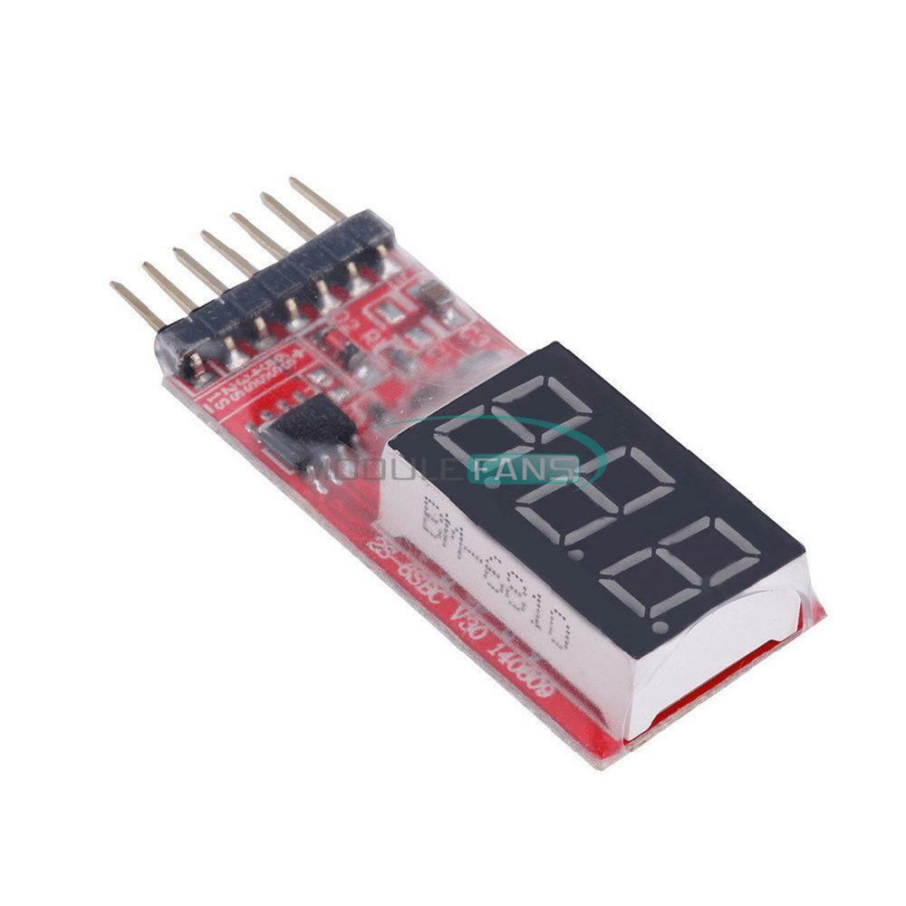 2-6s RC Li-Po Battery Voltage Volt Tester Indicator Checker Monitor 7.4V-22.2V