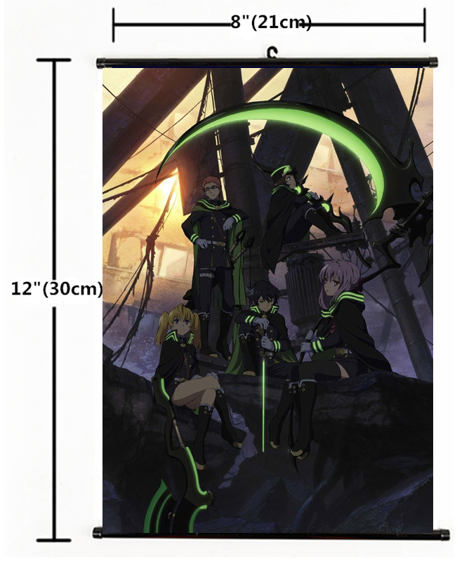 Hot Japan Anime Seraph of the end Wall Poster Scroll Home Decor 1273
