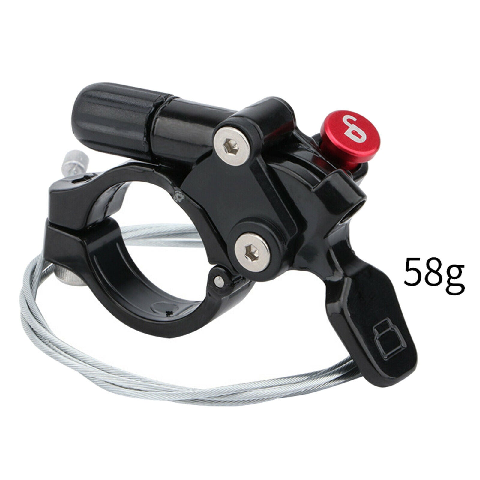 Parts Fork Remote Lockout Lever Mountain Road Bike Lock & 700mm Wire