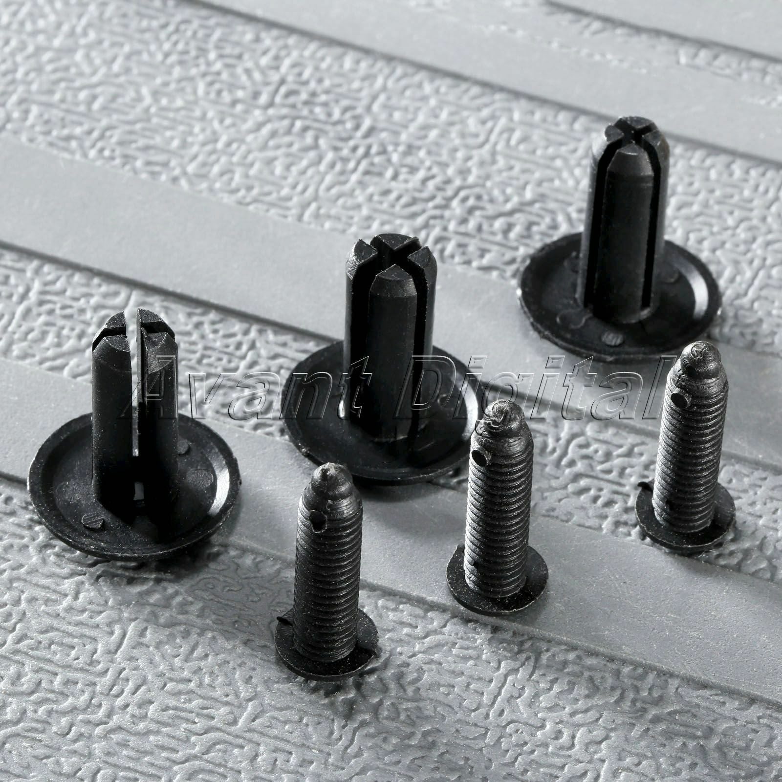 50X Plastic Push in Rivets Bumper Fender Pastic Rivets Fasteners Clips For Car