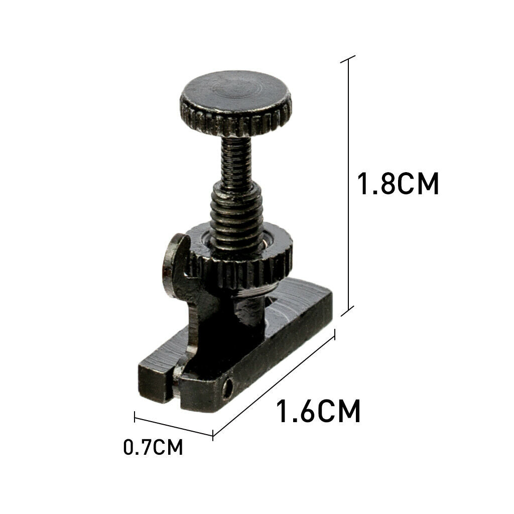 4pcs Black Violin Adjuster Fine Tuner Anti Rust for 4/4 3/4 Violins Replacement