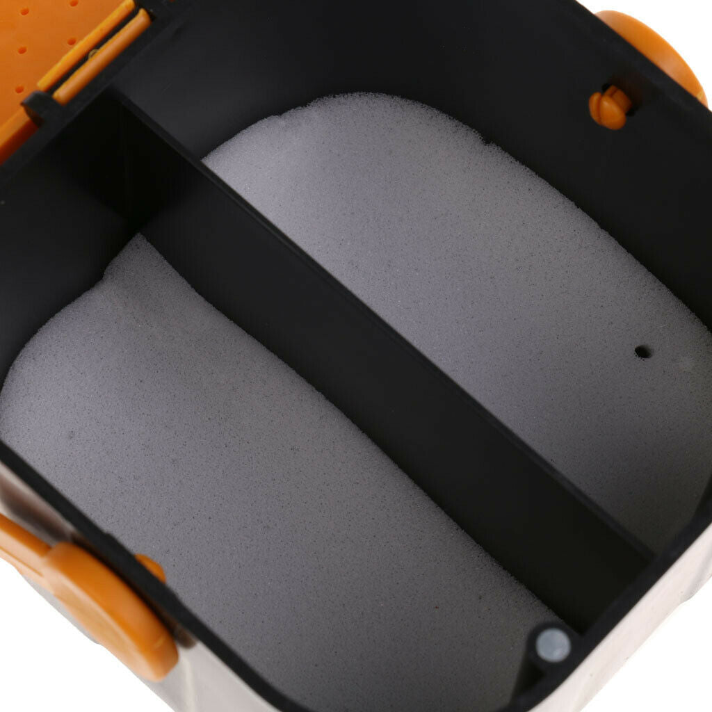 Plastic Fishing Live Lures Bait Box Double Layers Earthworm Worm Tackle Box