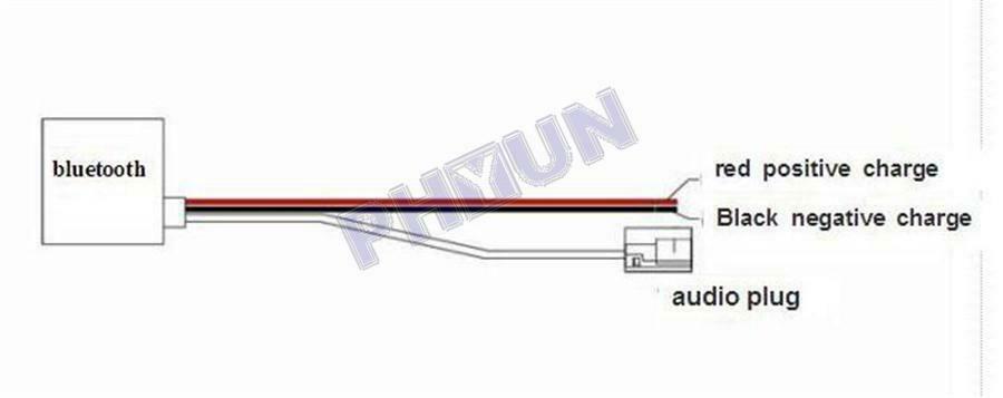 For Smart 450 Radio Wireless Bluetooth Audio Music Wire Adapter AUX Cable 8-Pins