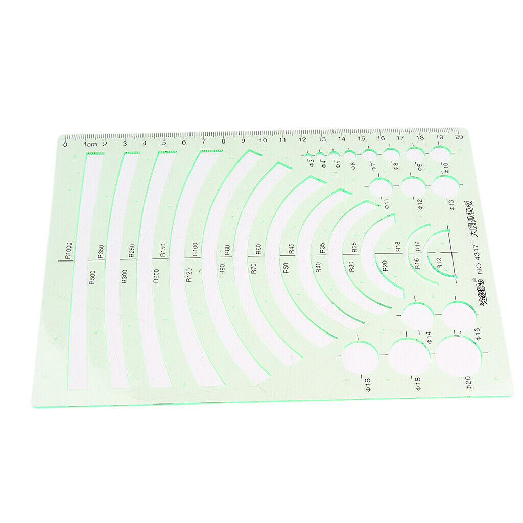 Professional arch template, measuring templates, ruler tool for office / studio