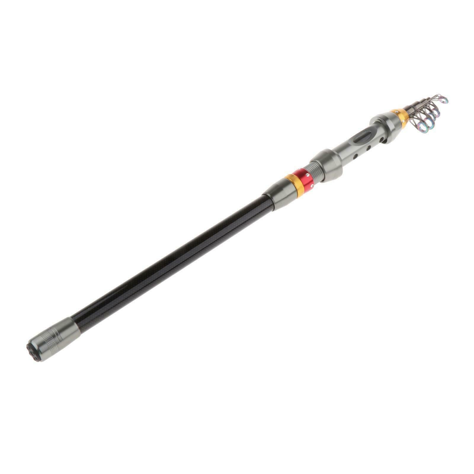 Carbon Fiber Telescopic Fishing Rod Super Strong Sea   Hand Pole 1.8m