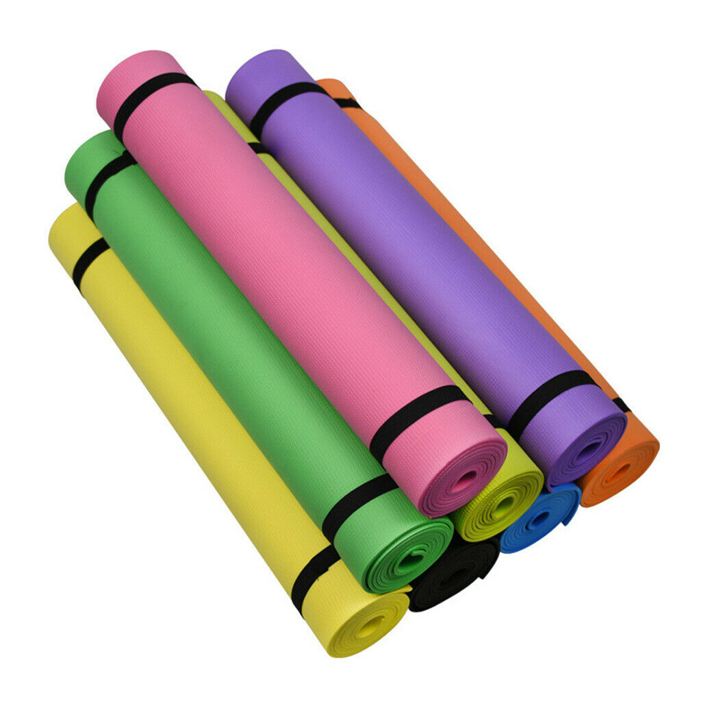 2Pcs EVA Foam Thick Yoga Mat Lightweight Fitness Gym Cushion for Stretching