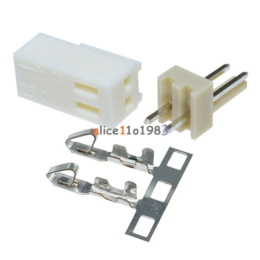 20PCS KF2510-2P 2.54mm Pin Header + Terminal + Housing Connector Kit KF2510 2P