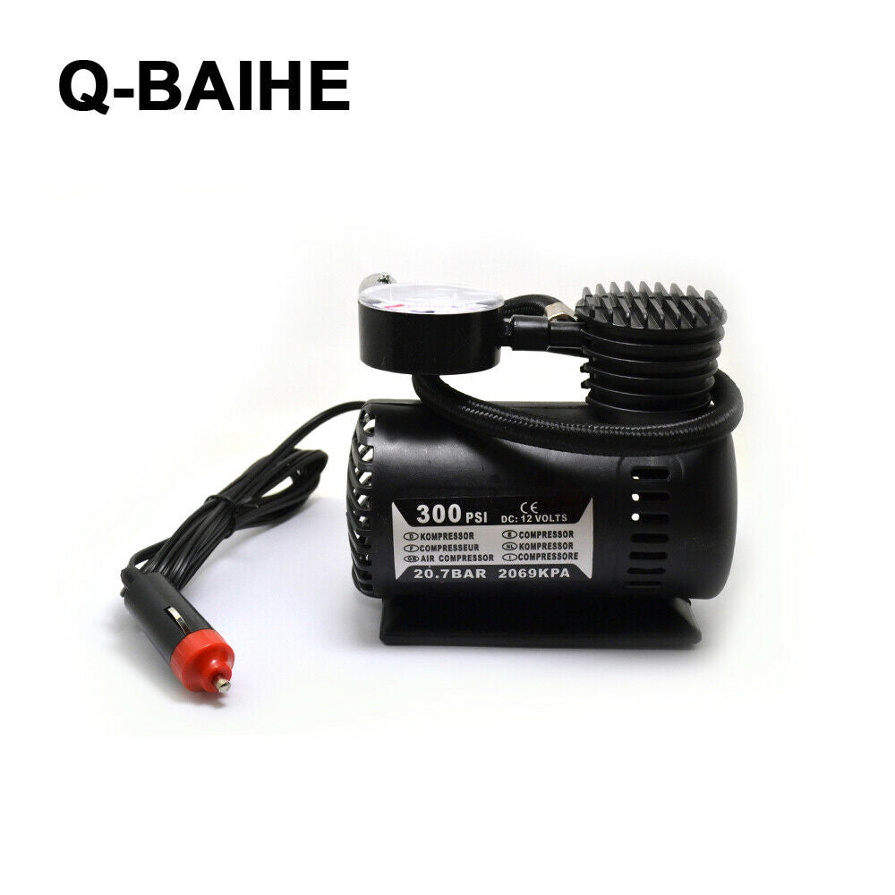 12V 60W Mini Car Tire Air Pump Big Motor Car Tire Pump