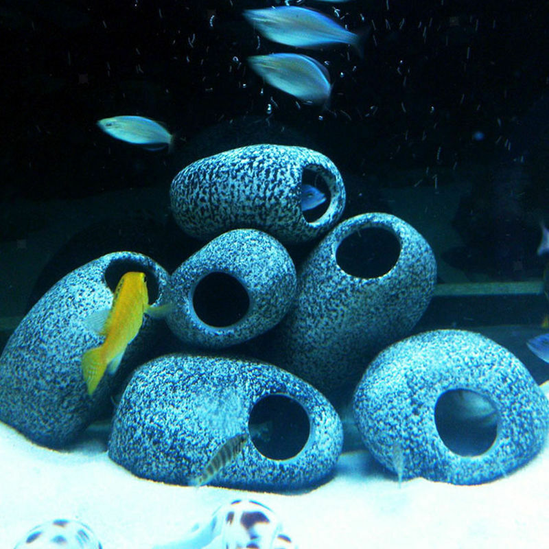 5pcs   Cichlids Rock Cave Breeding Stone Aquarium Landscaping Ornaments