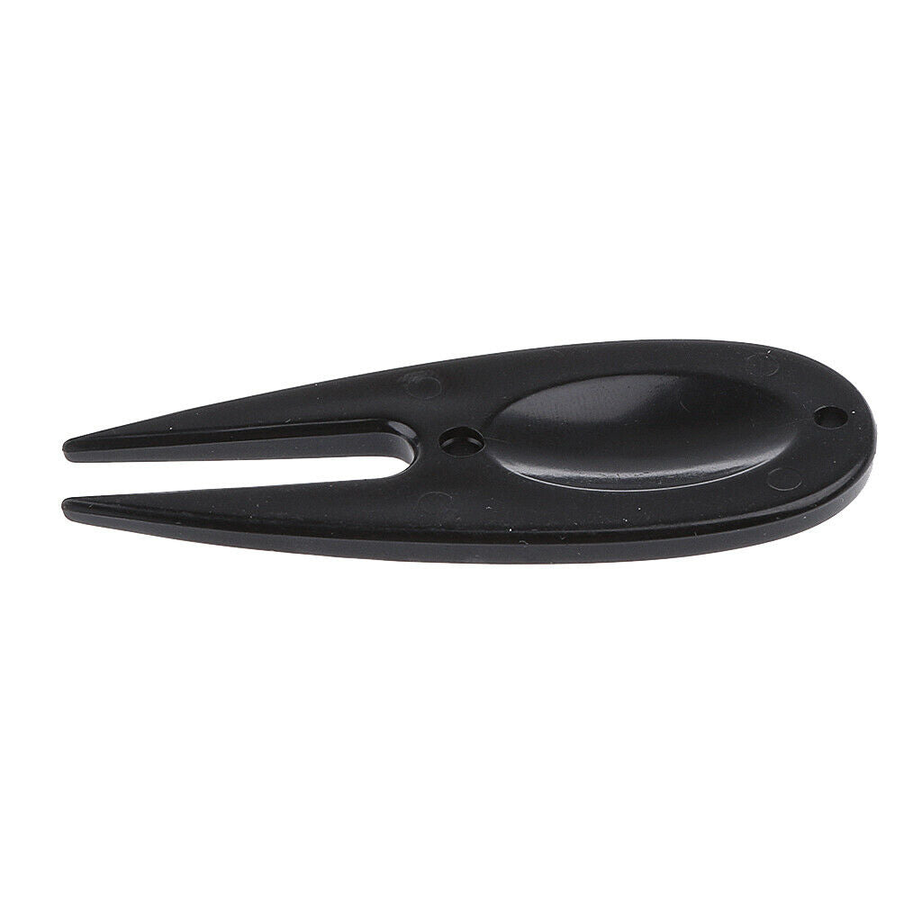 10 Pieces Plastic Divot Repair Tool Golf Accessories Black