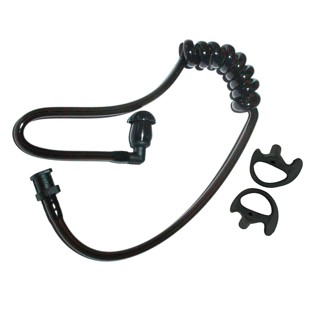 3x Replacement Acoustic Coil Audio Mic Tube with S+M+L Earbuds for Radio