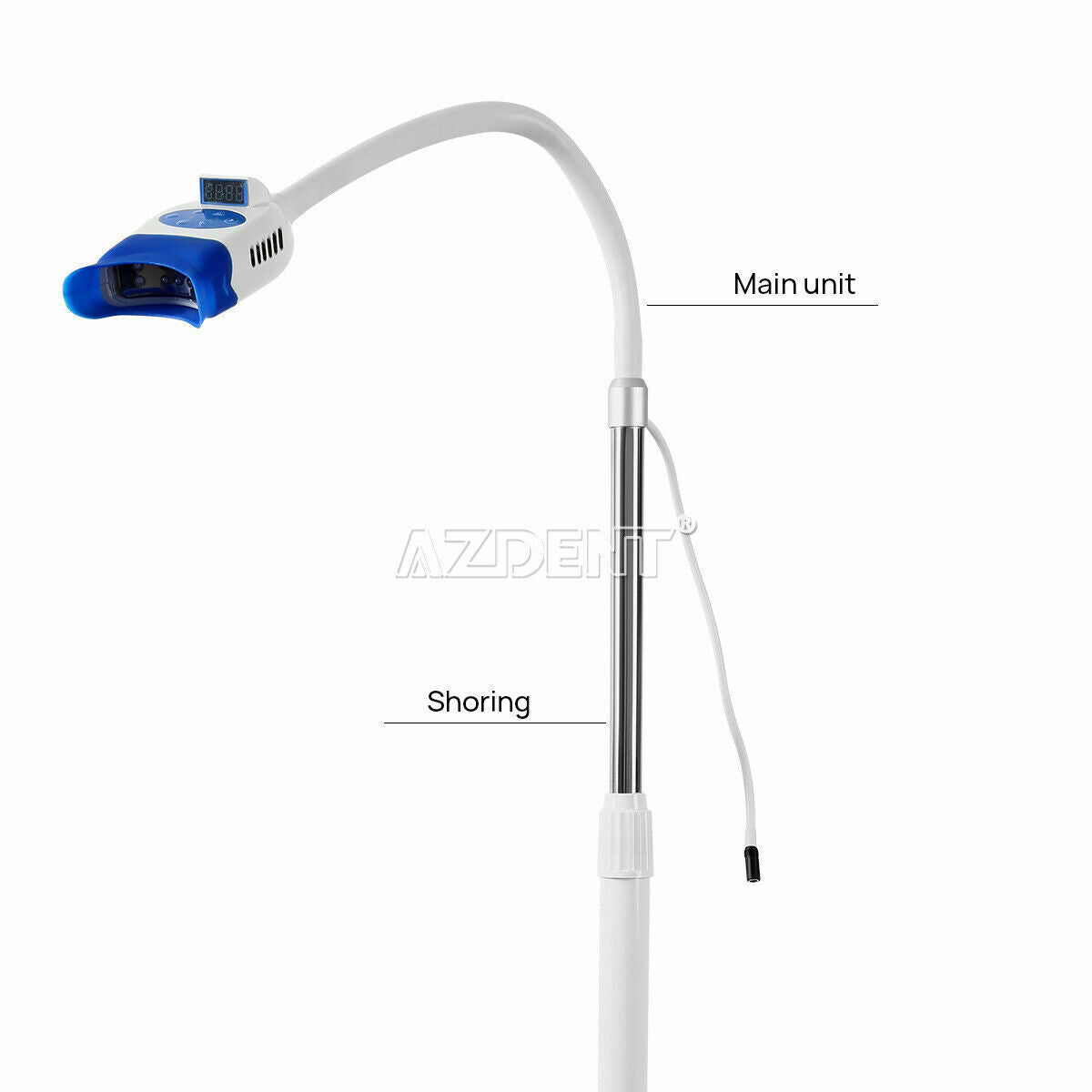 Dental Portable Mobile LED Teeth Whitening 10 Light Cold Tooth Bleaching Machine