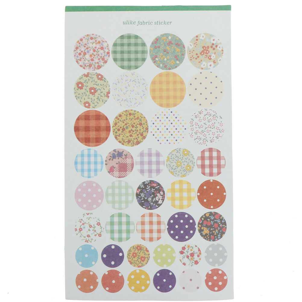 4Pcs Dot Canvas Stickers For DIY Scrapbooking Planner Cardmaking Journalin.l8