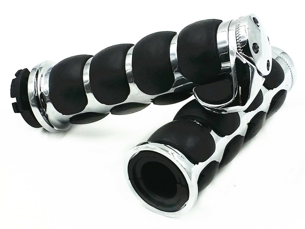 Chrome 1" Hand Grip For Kawasaki Vulcan VN 1500 800 1600 Classic Cruiser Chopper