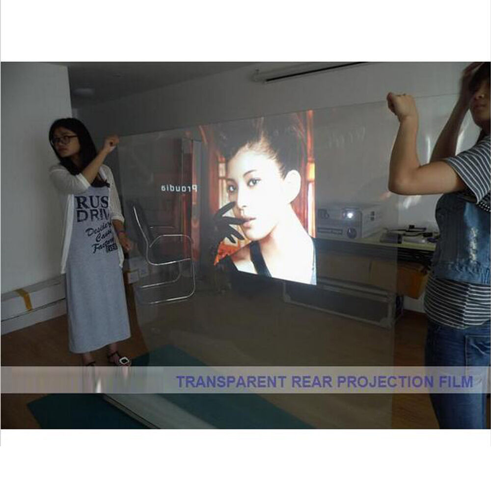 Wide:60"/Clear Rear Projection Film/Projector/Screen/Material/Window/Glass Decor
