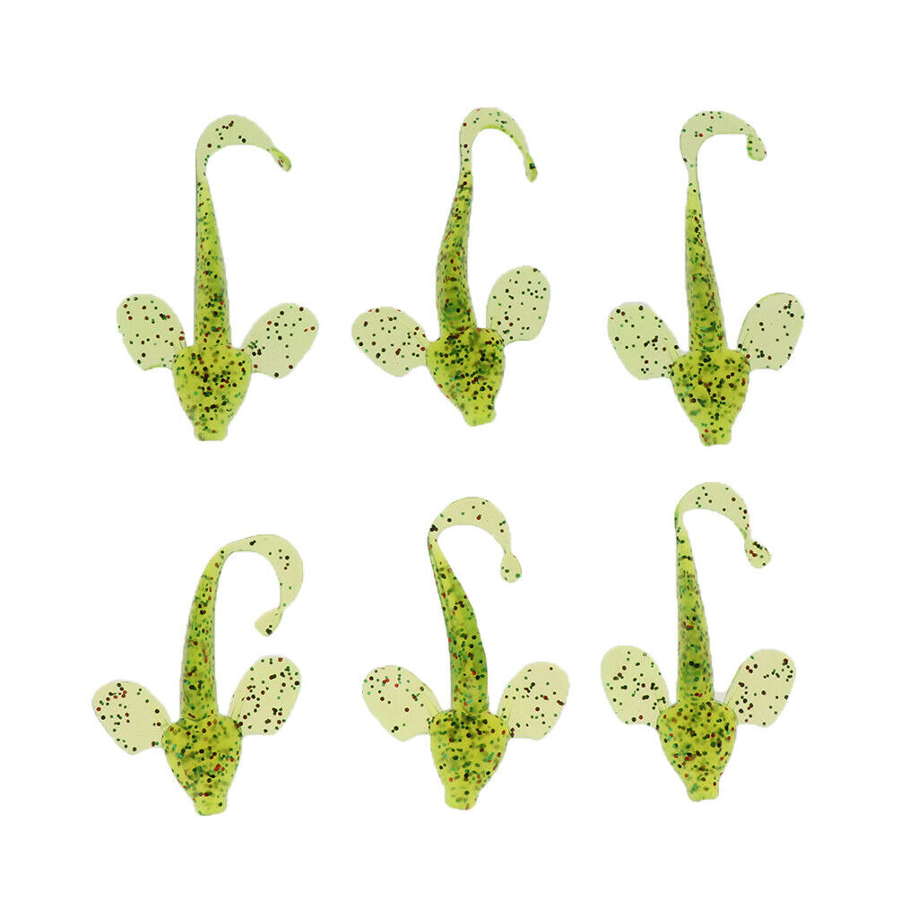 12x Capuchin Soft Artificial Grub Worm Baits Maggots Lures Fishing Tackle Jig