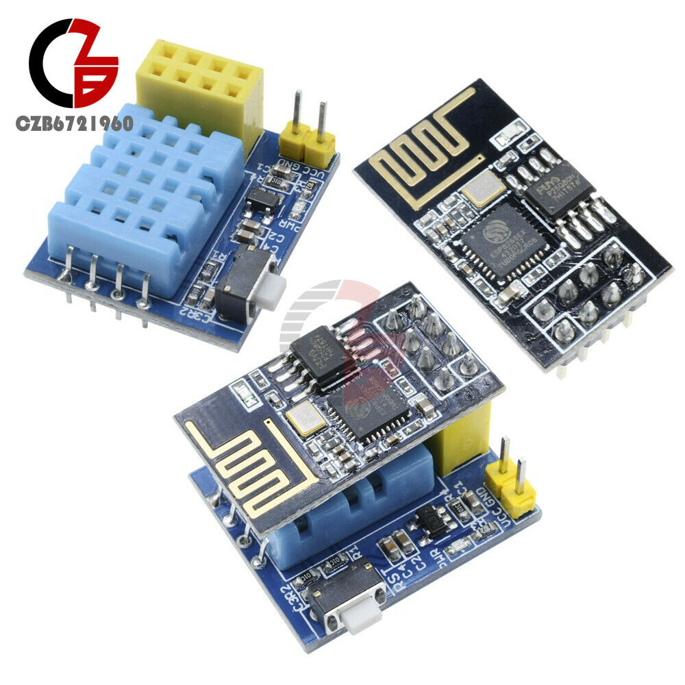 2PCS ESP8266 ESP-01/01S DHT11 Temperature & Humidity Sensor Transceiver Module