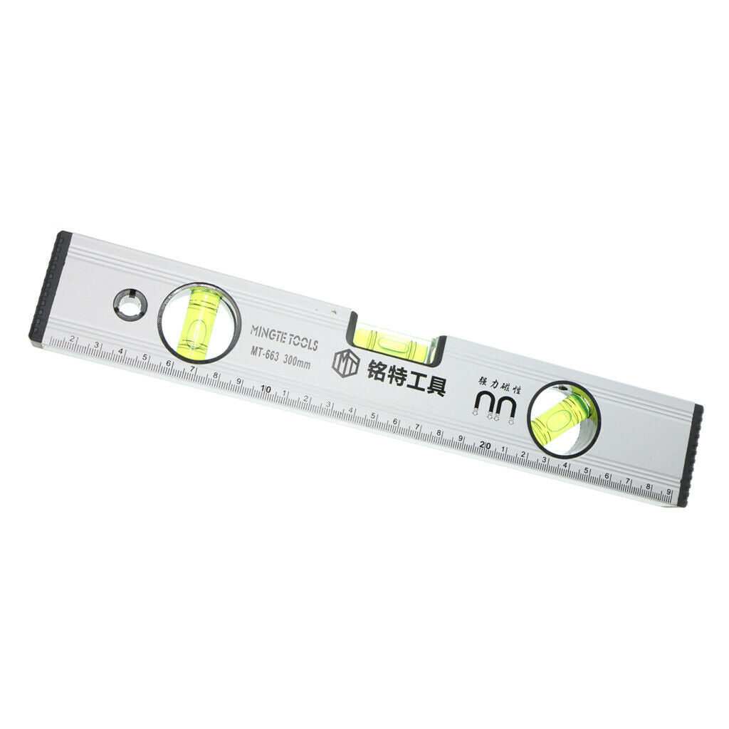 Aluminum Alloy Level Strong Magnetic Spirit Level Levelling Instrument 300mm