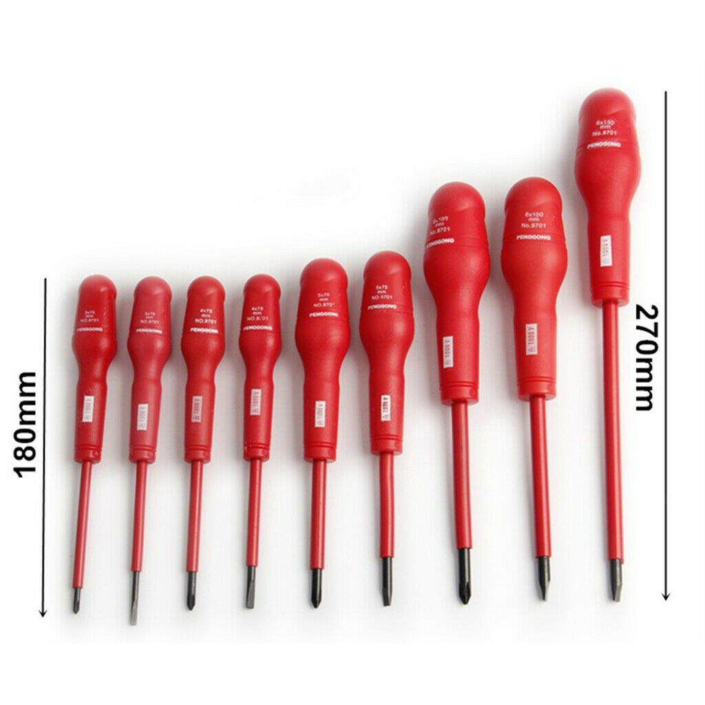 9pcs Insulated Screwdriver Set Electron  Precision Hand Tools