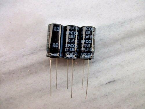 10pcs NEW EPCOS B41888 35v 470uF LOW ESR LONG LIFE 12.5x25mm CAPS FOR LM3875!!