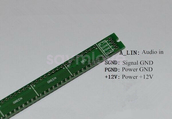 New 32 LED Level Indicator VU Meter Music Sound Audio Display Analyzer