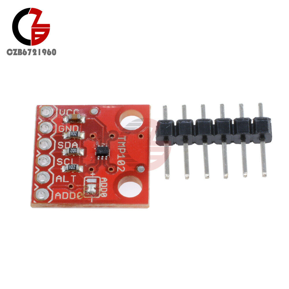 Red DC 1.4V-3.6V TMP102 Digital Temperature Sensor I2C Breakout Module 1.5x1.5cm