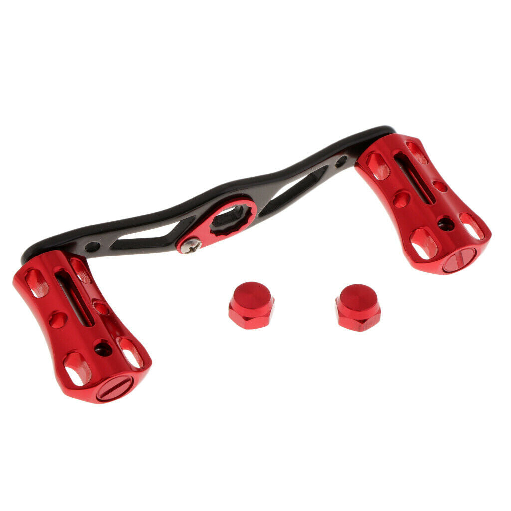 Aluminum Alloy Baitcasting Reel Handle Fishing Reel Rocker Arm Red