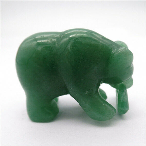 38x28x18mm Natural Green Aventurine Carved Bear Statue Healing Home Decor HH8084