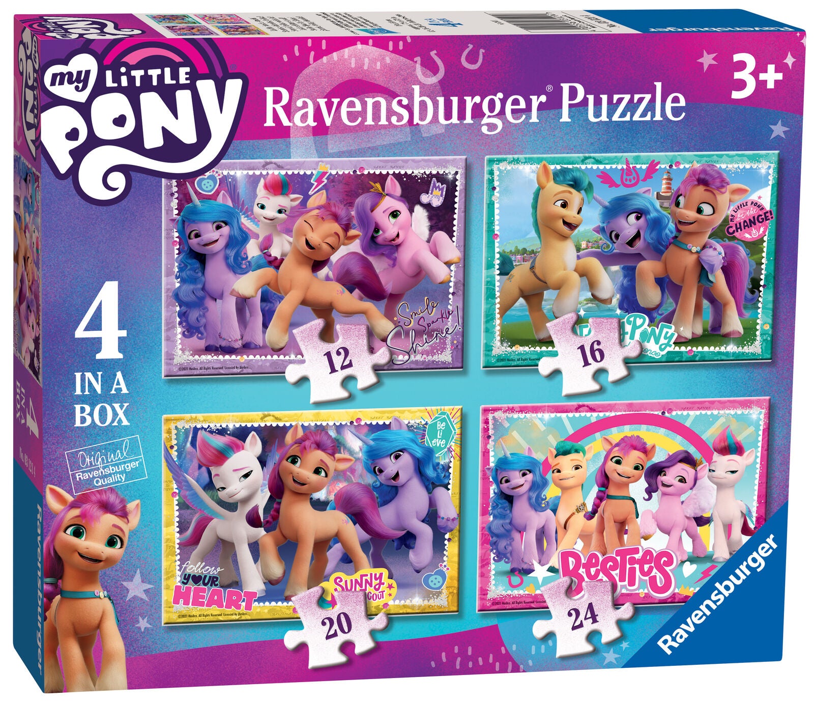 3121 Ravensburger My Little Pony The Movie 2 - Jigsaw Puzzle 4 in a Box Age 3yr+
