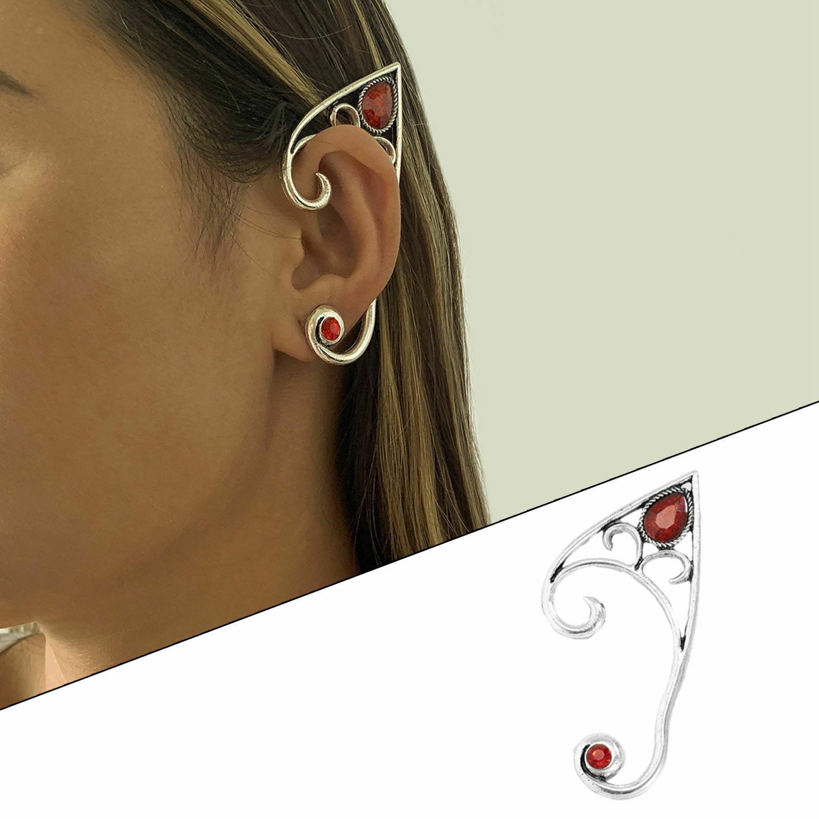 Fashionable Hollow Ear Cuff, Left Ear Clip, Clip-on Ear Wrap, Jewelry for Women