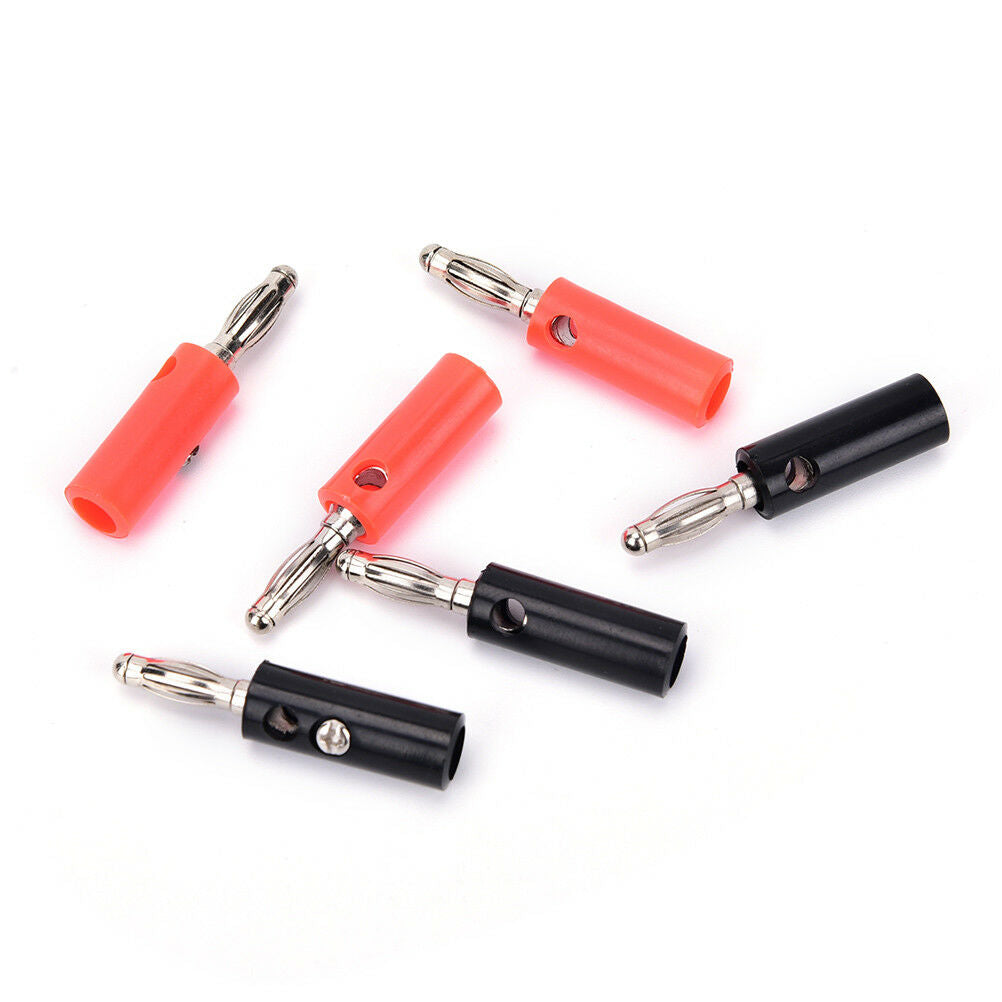 10pcs/lot 4mm nickel plated banana plug banana connector plugs、SEDD