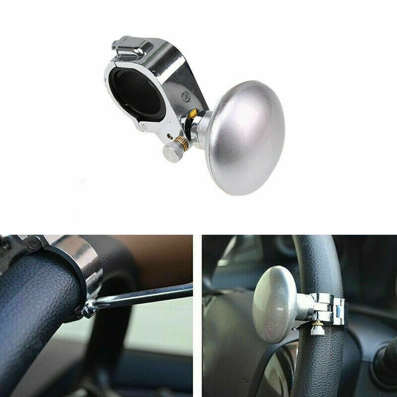Universal Polished Car Steering Wheel Body Knob Spinner Handle ABS For Ford