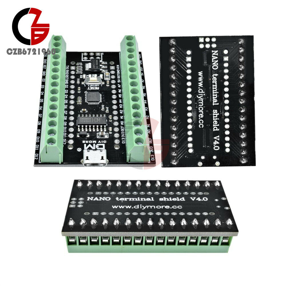 2 in 1 Atmega328P CH340 USB Driver & Nano V3.0 Terminal Adapter expansion Board