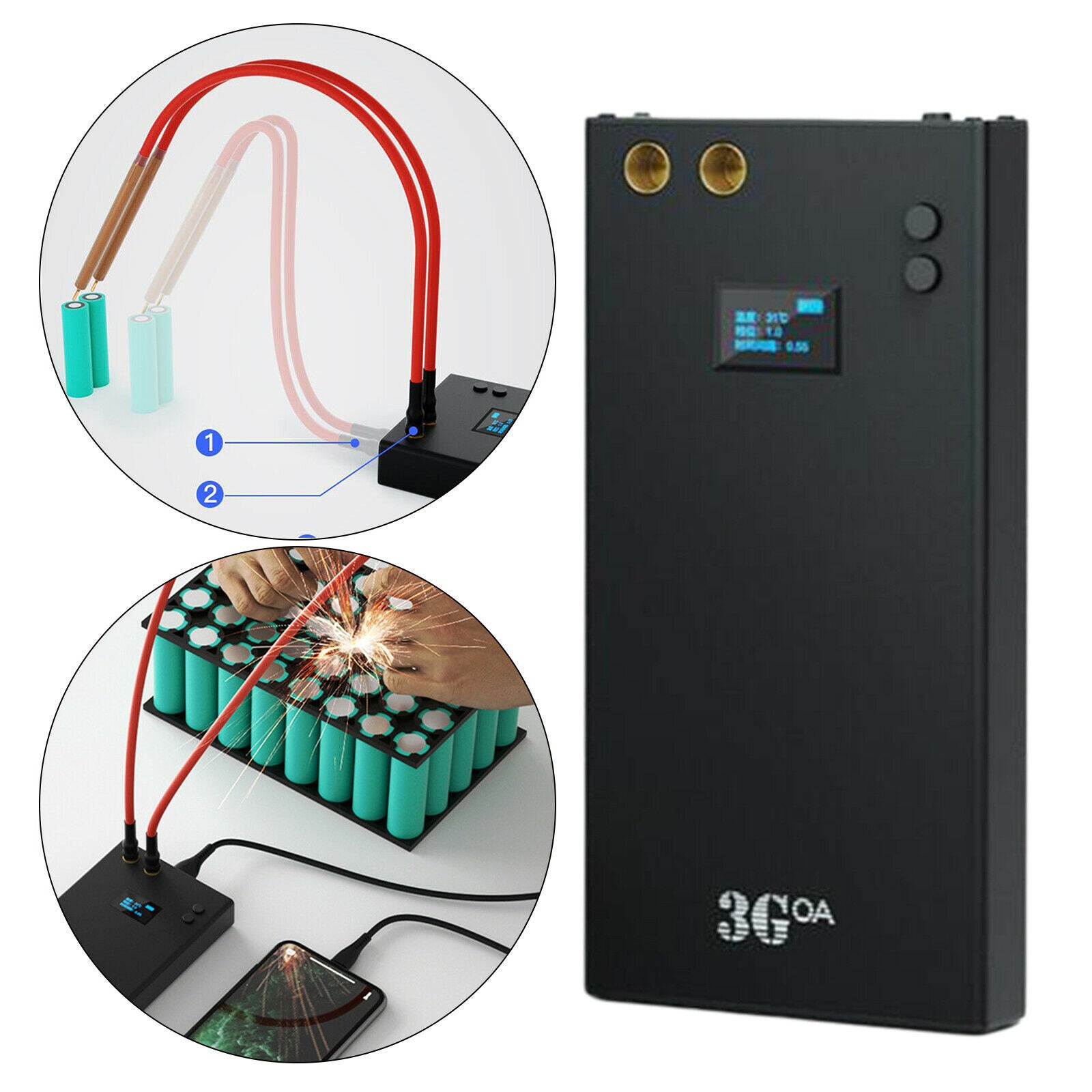 Portable DIY Spot Weld Machine with Quick Release Pen and Nickel Sheet